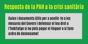 Read more about the article La PAH davant la crisi de la COVID-19