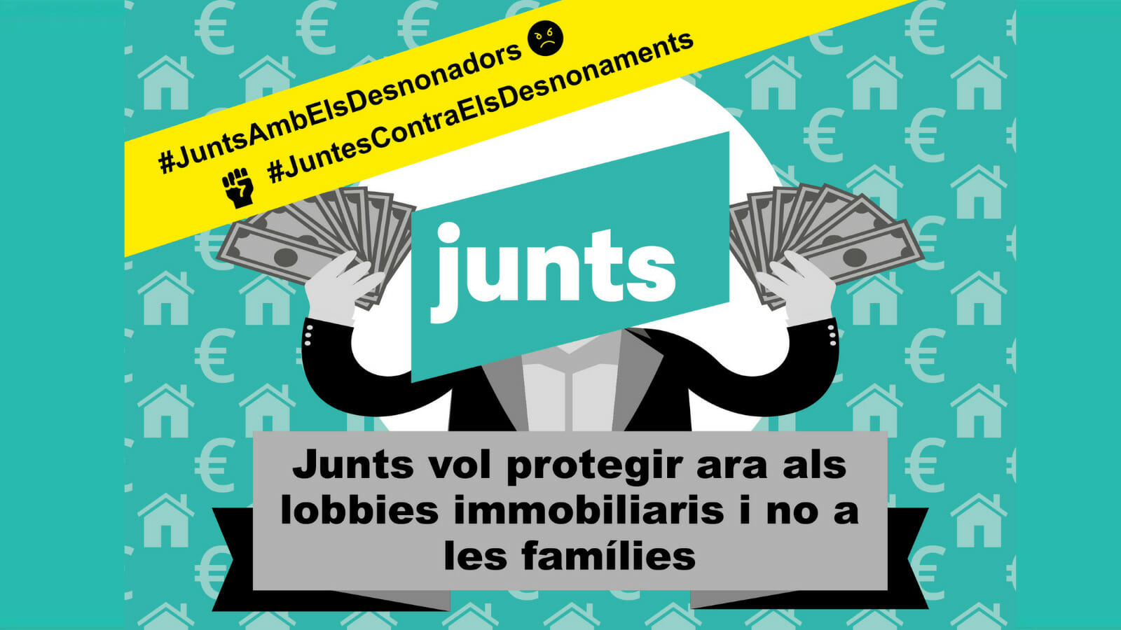 Read more about the article Instem als regidors municipals de Junts per Catalunya a retirar les esmenes a la llei antidesnonaments